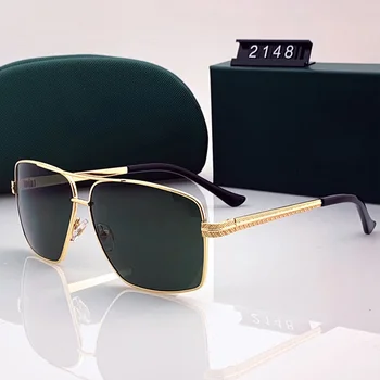 Retro krokodíla slnečné okuliare | pánske luxusné značky nadrozmerné klasické dámske slnečné okuliare retro námestie okuliare UV400 zrkadlo okuliare